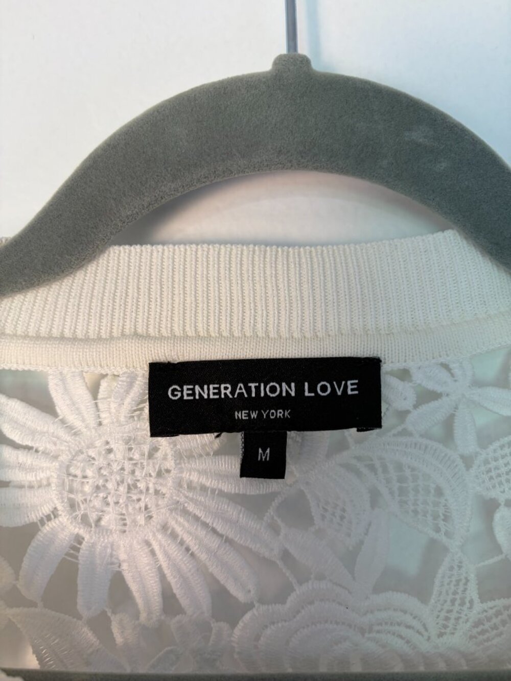Generation Love Erin 3D Guipure Lace Cardigan White Floral Pattern Jacket - Picture 4 of 7